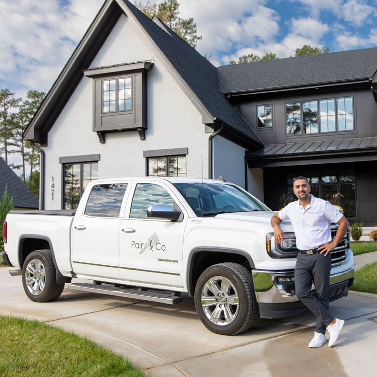 Professional interior painting with clean-line finish and crisp edges